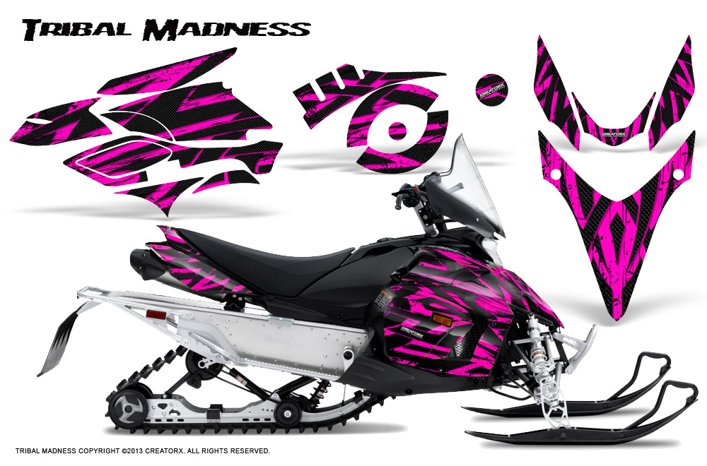 Yamaha Phazer Graphics Kit Tribal Madness Pink